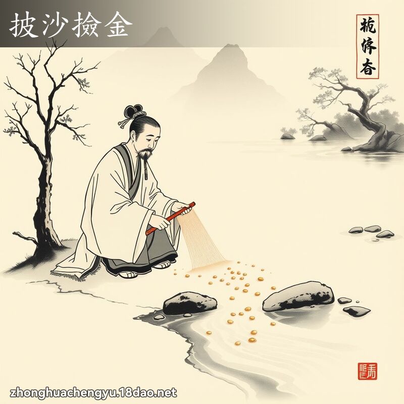 披沙撿金 配图