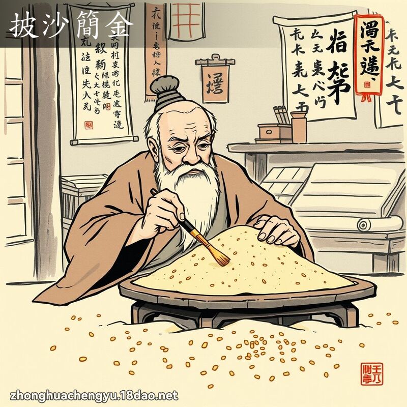 披沙簡金 配图