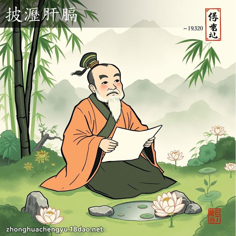 披瀝肝膈 配图