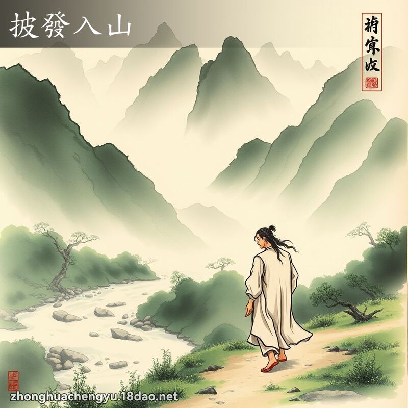 披發入山 配图