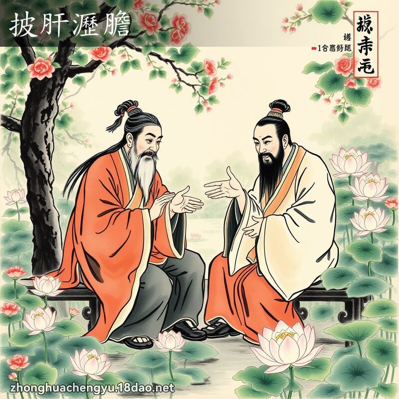 披肝瀝膽 配图