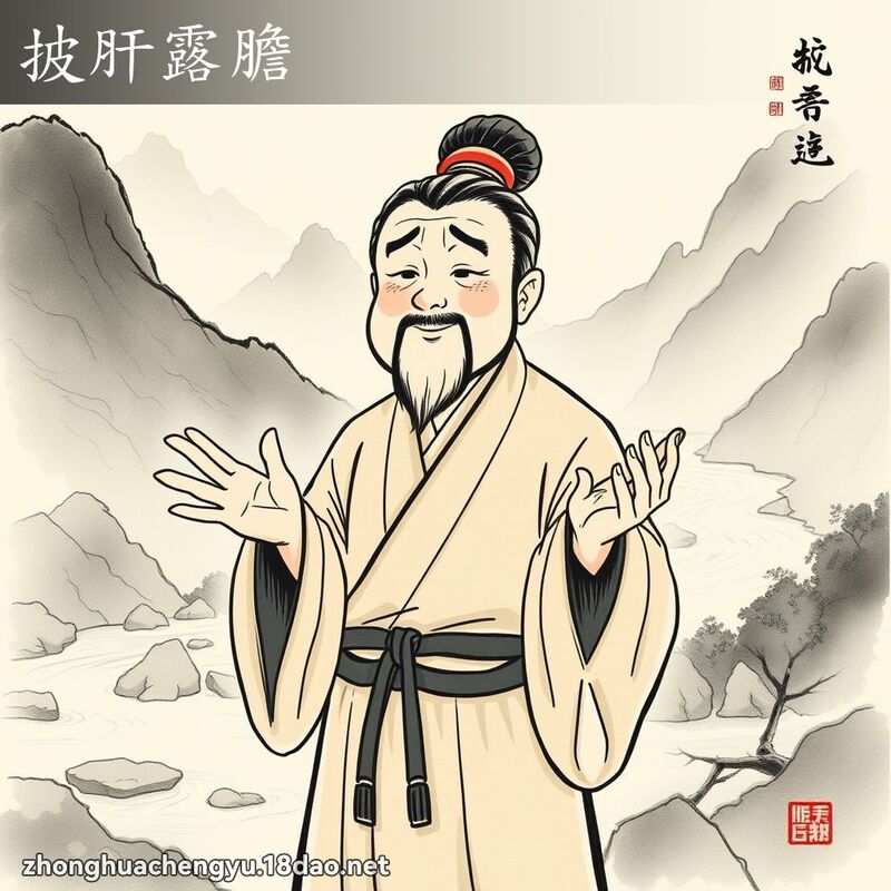 披肝露膽 配图