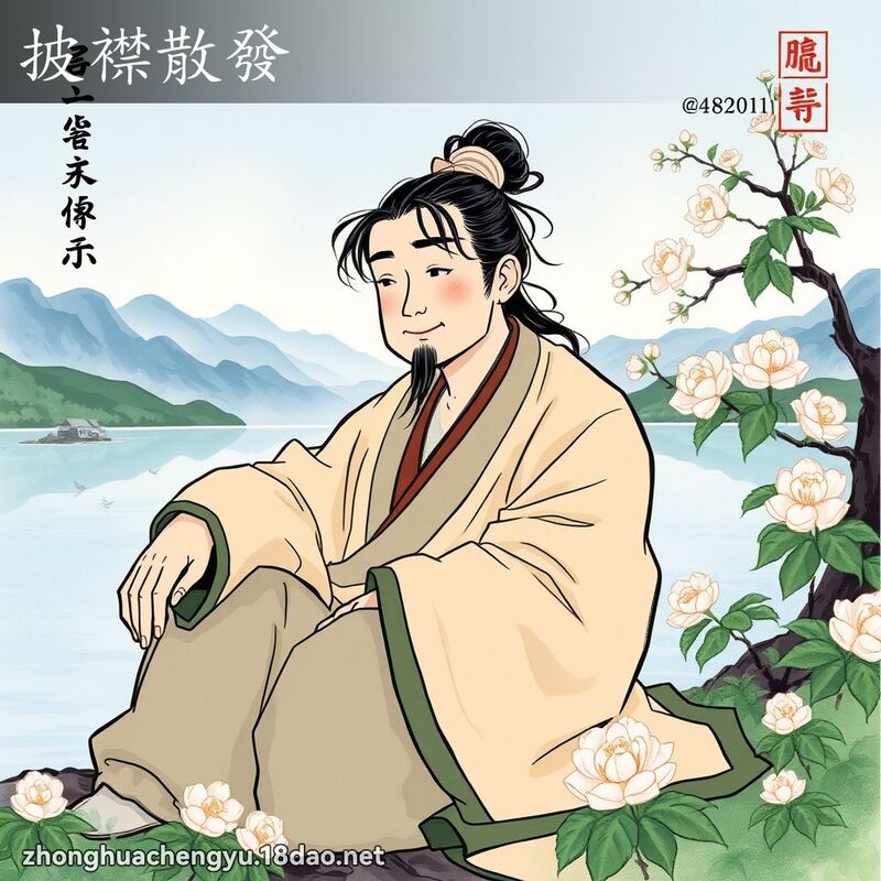 披襟散發 配图
