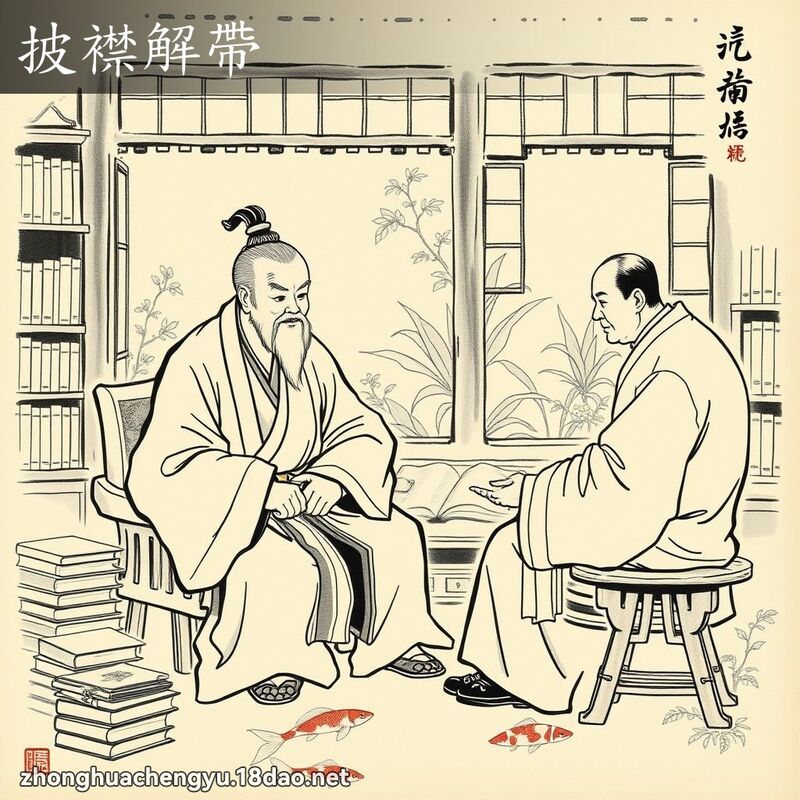 披襟解帶 配图