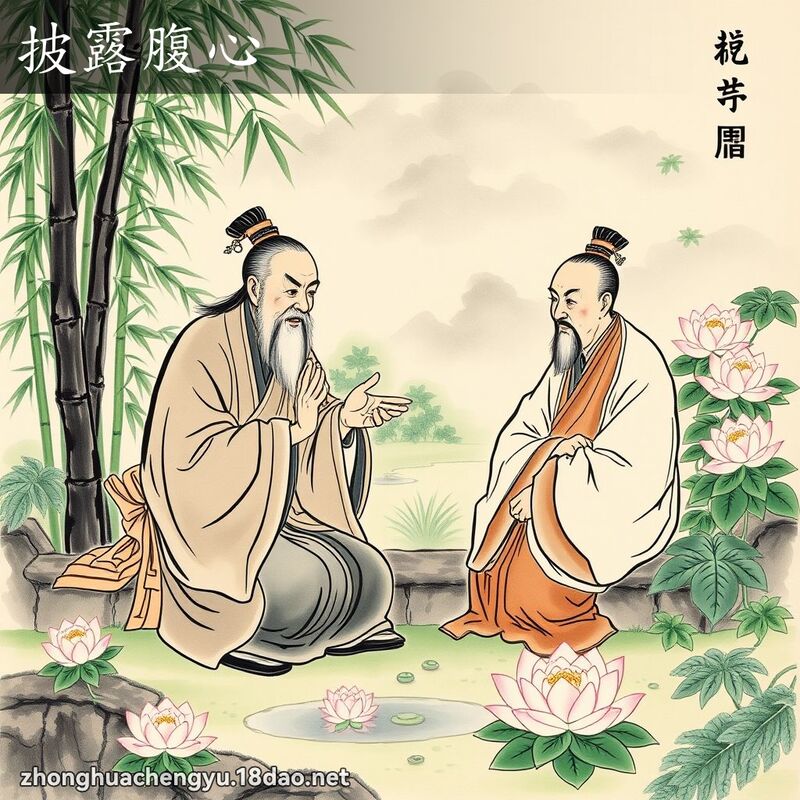 披露腹心 配图