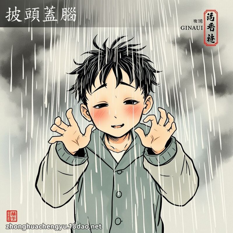 披頭蓋腦 配图
