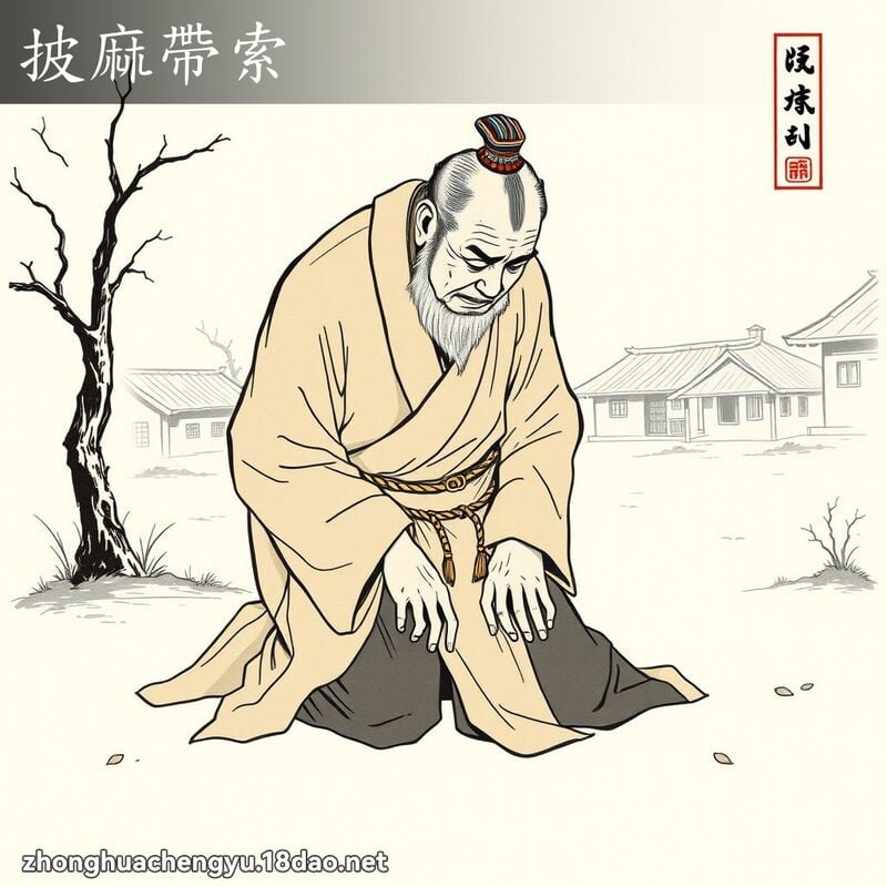 披麻帶索 配图