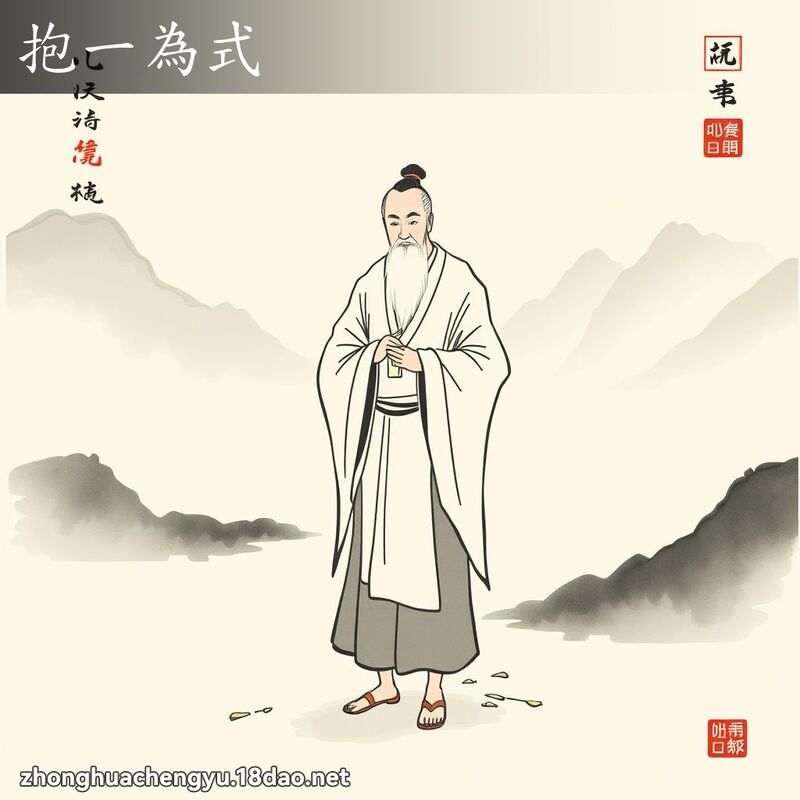 抱一為式 配图