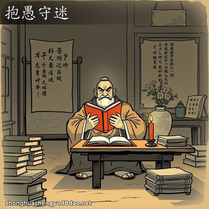 抱愚守迷 配图