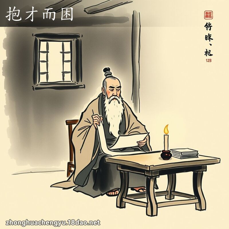 抱才而困 配图