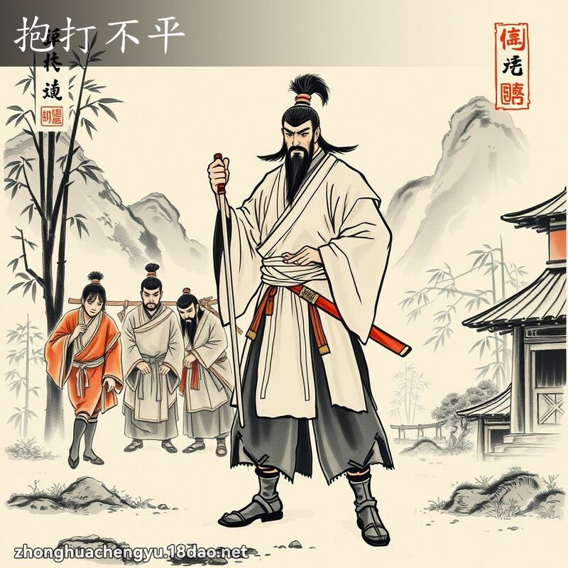 抱打不平 配图