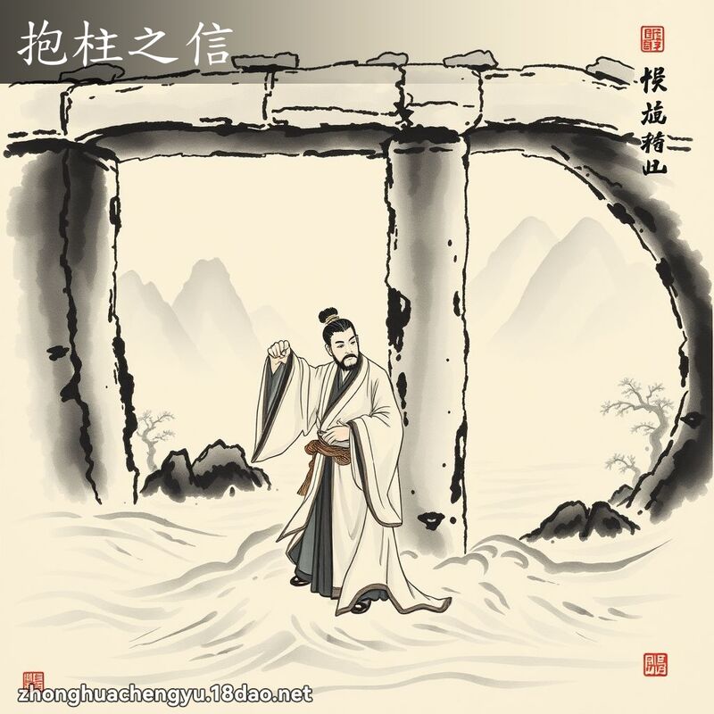 抱柱之信 配图