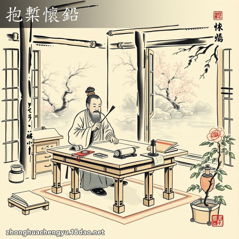 抱槧懷鉛 配图
