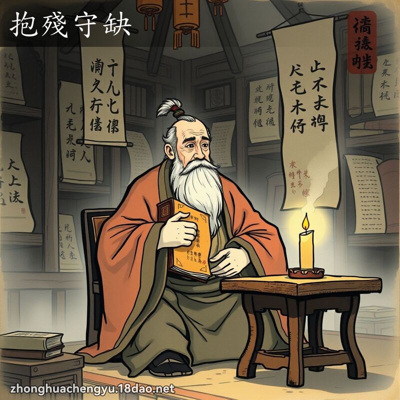 抱殘守缺 配图