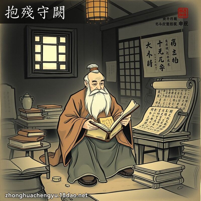 抱殘守闕 配图