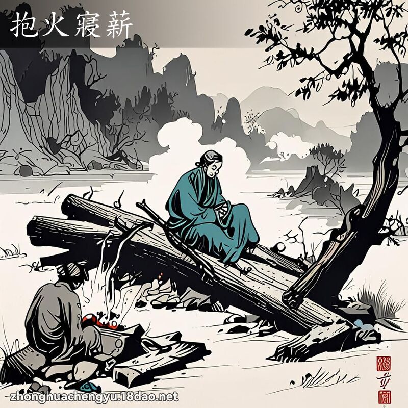 抱火寢薪 配图