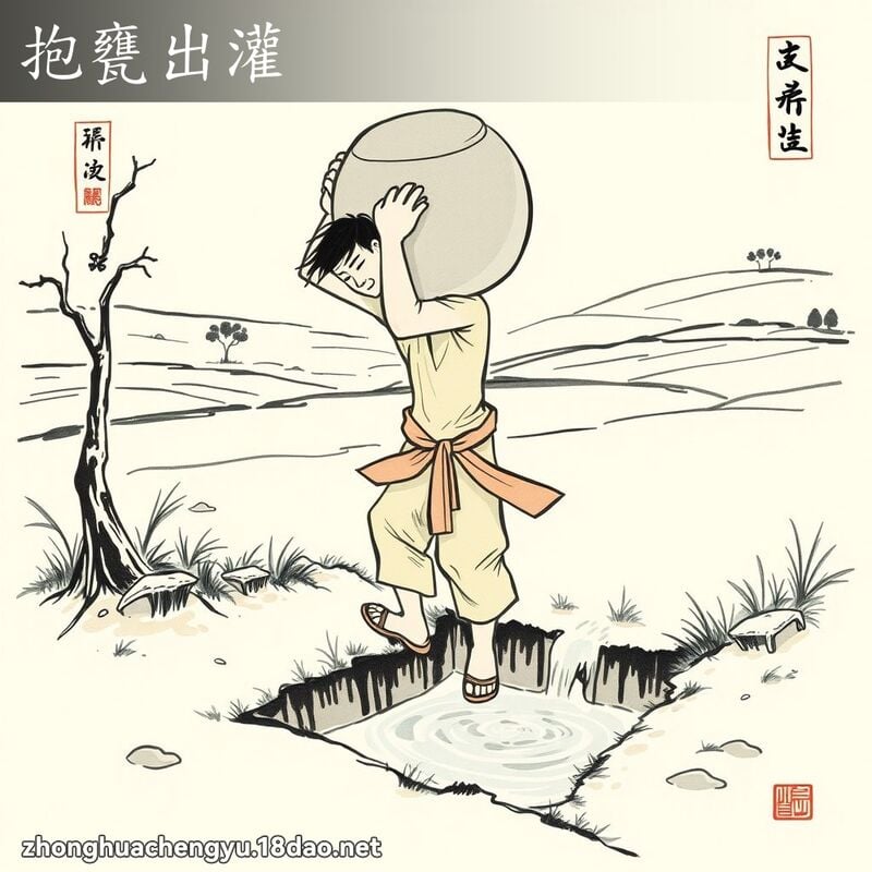 抱甕出灌 配图