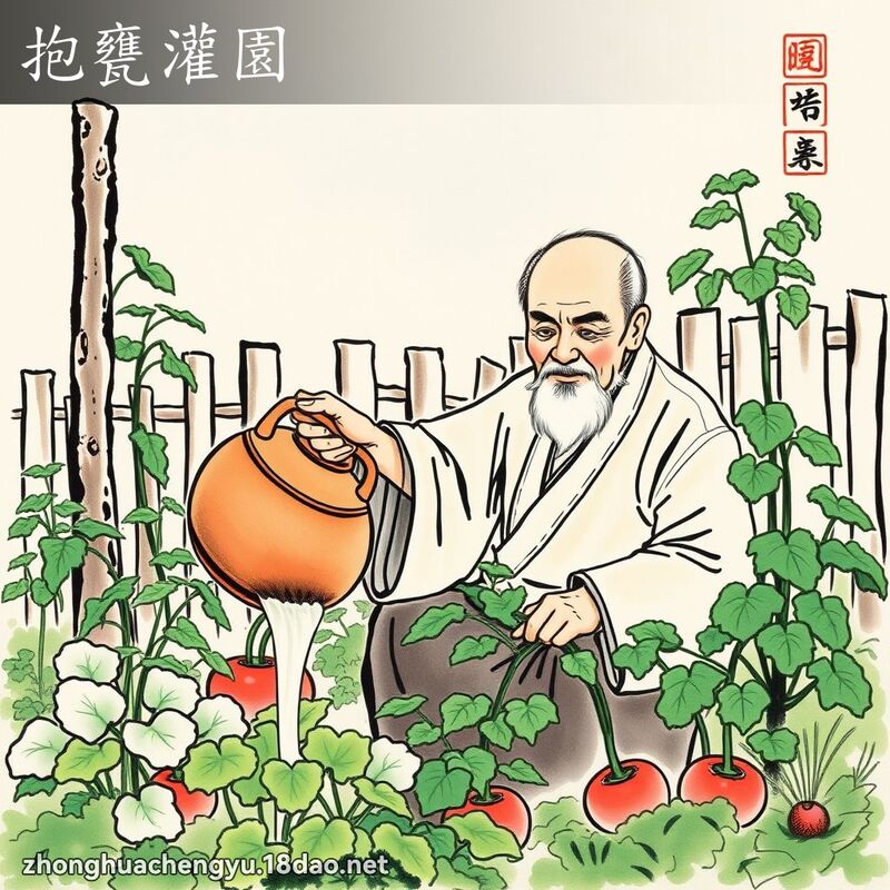 抱甕灌園 配图