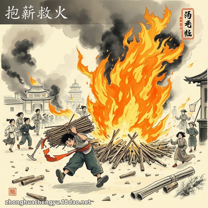 抱薪救火 配图