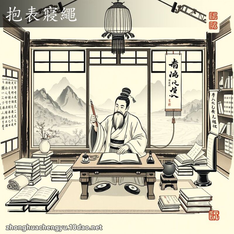 抱表寢繩 配图