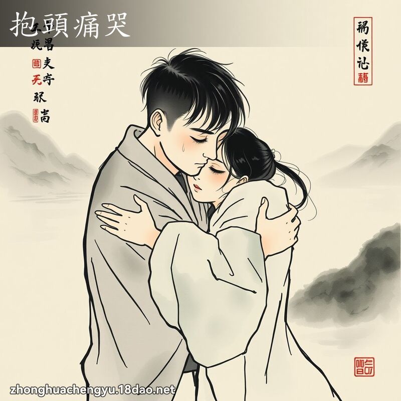抱頭痛哭 配图
