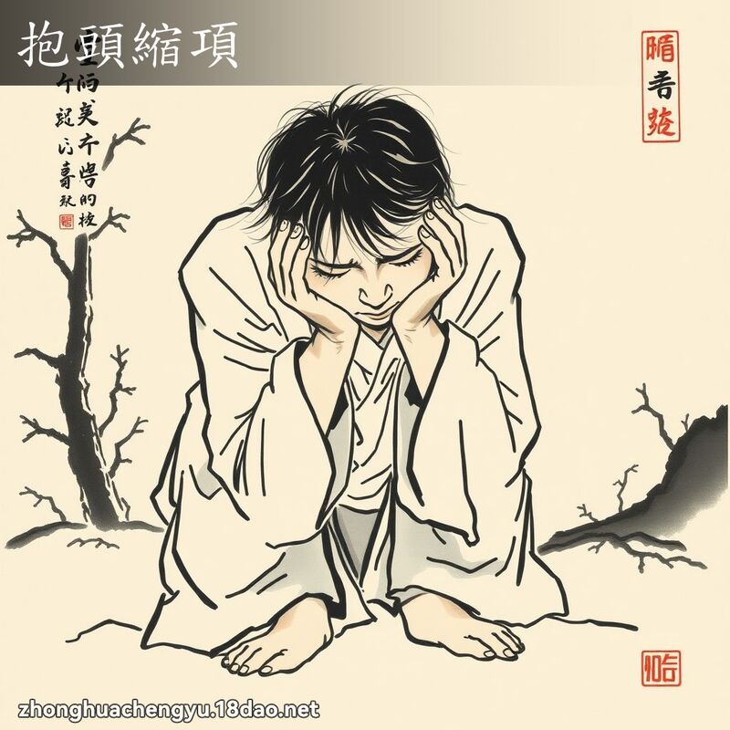 抱頭縮項 配图