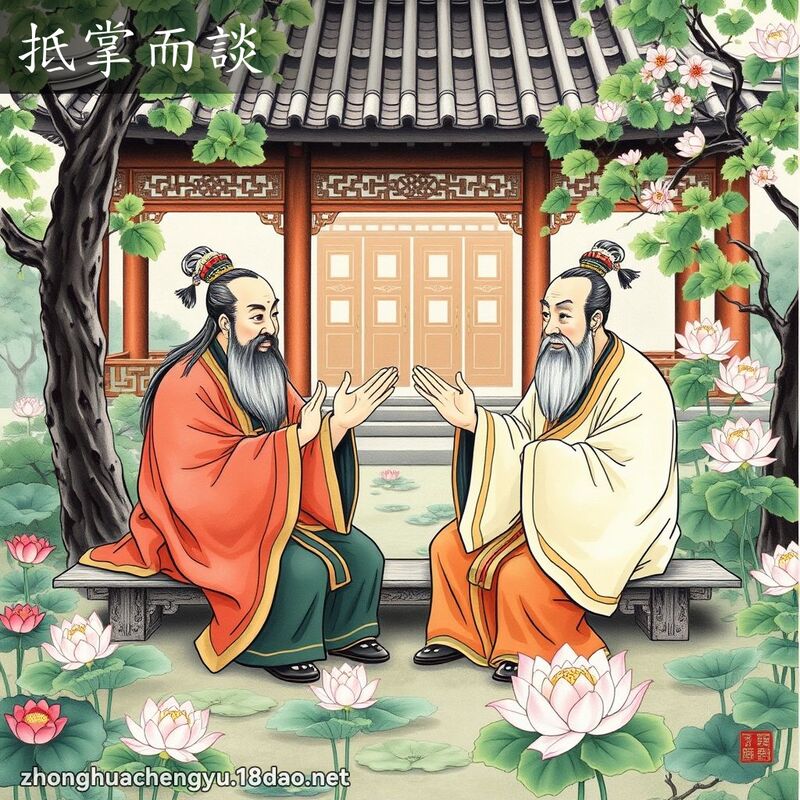 抵掌而談 配图