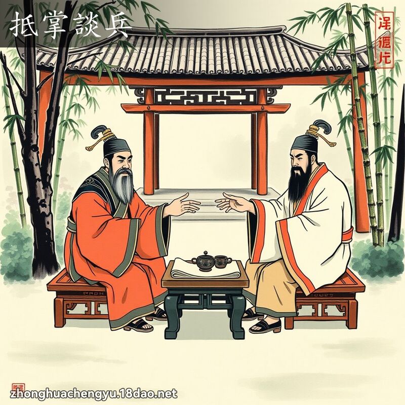 抵掌談兵 配图