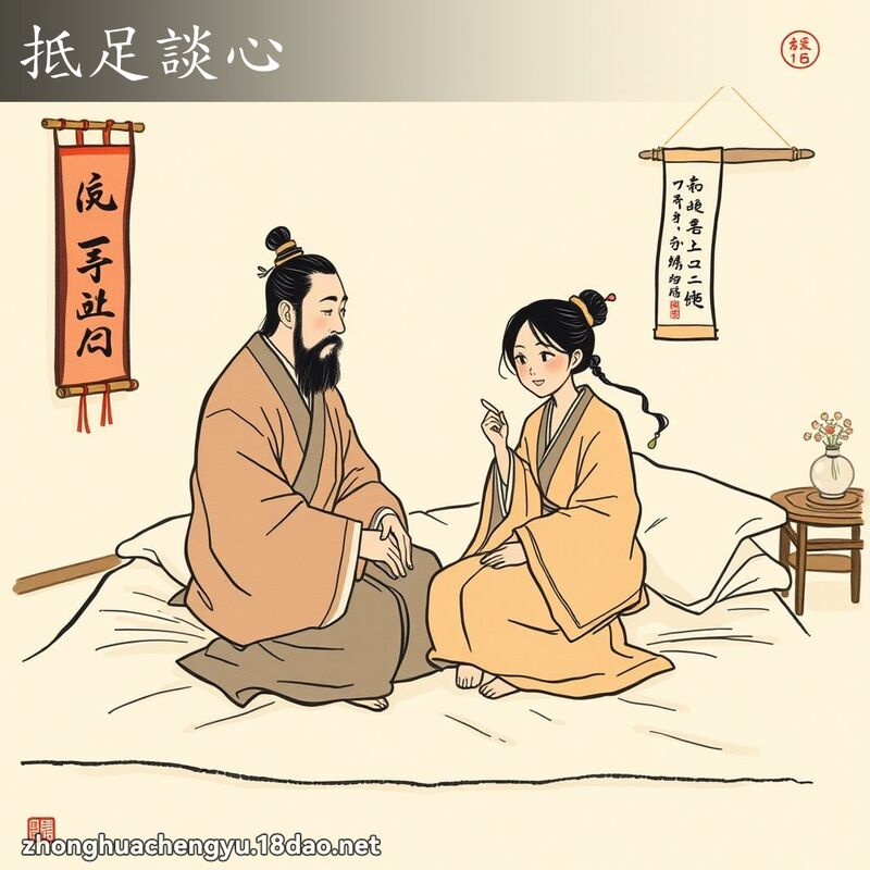 抵足談心 配图