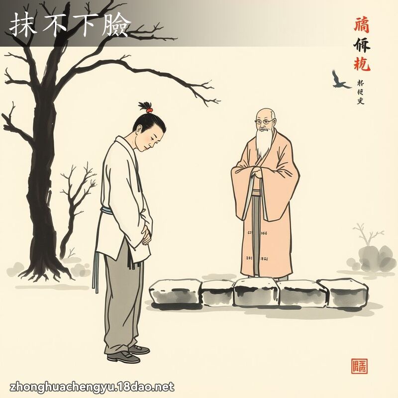 抹不下臉 配图