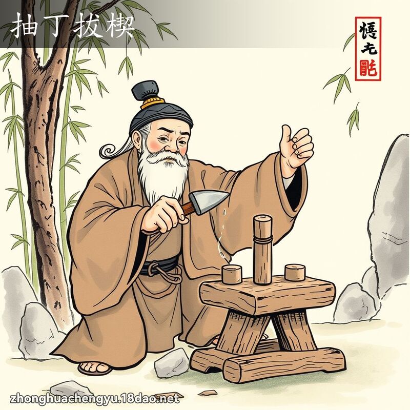抽丁拔楔 配图