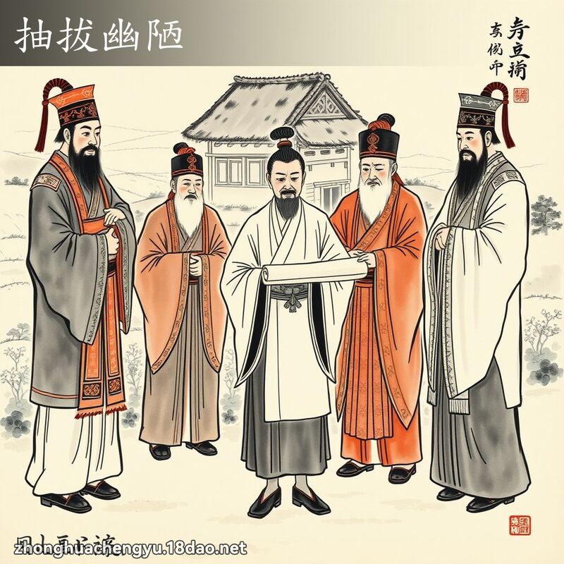 抽拔幽陋 配图