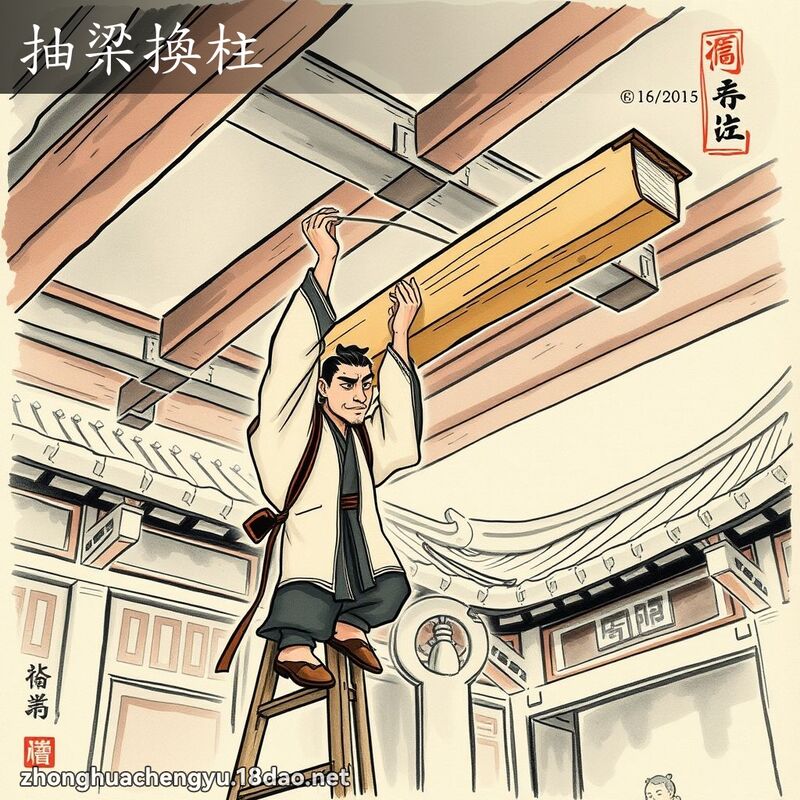 抽梁換柱 配图