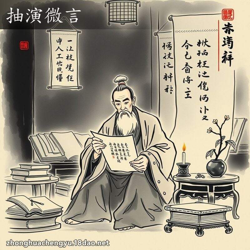 抽演微言 配图