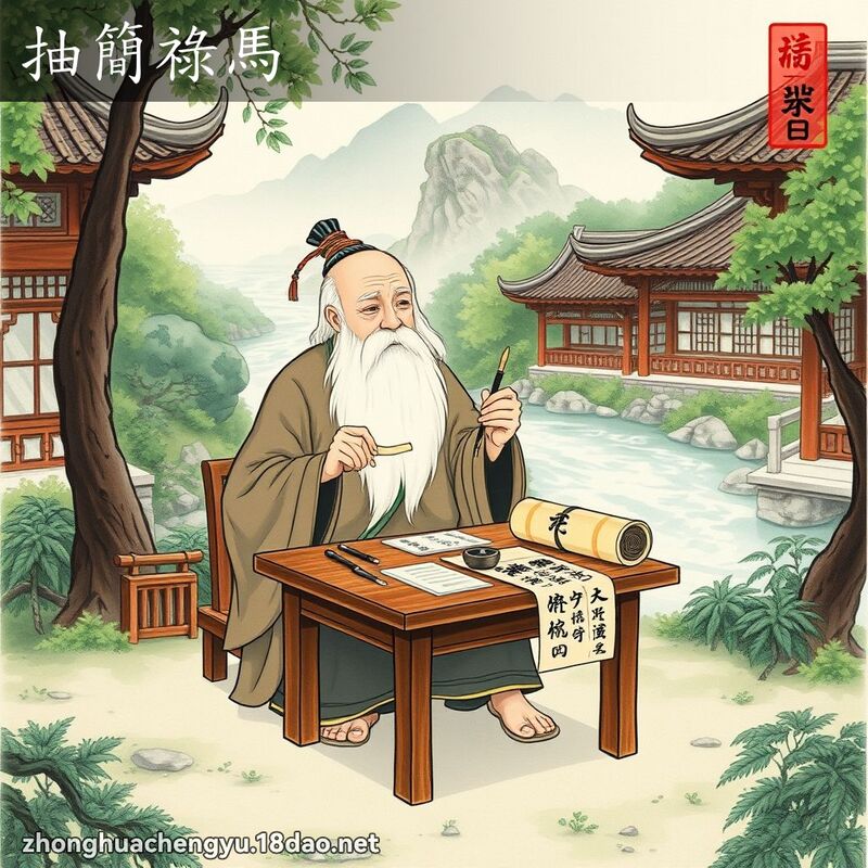 抽簡祿馬 配图