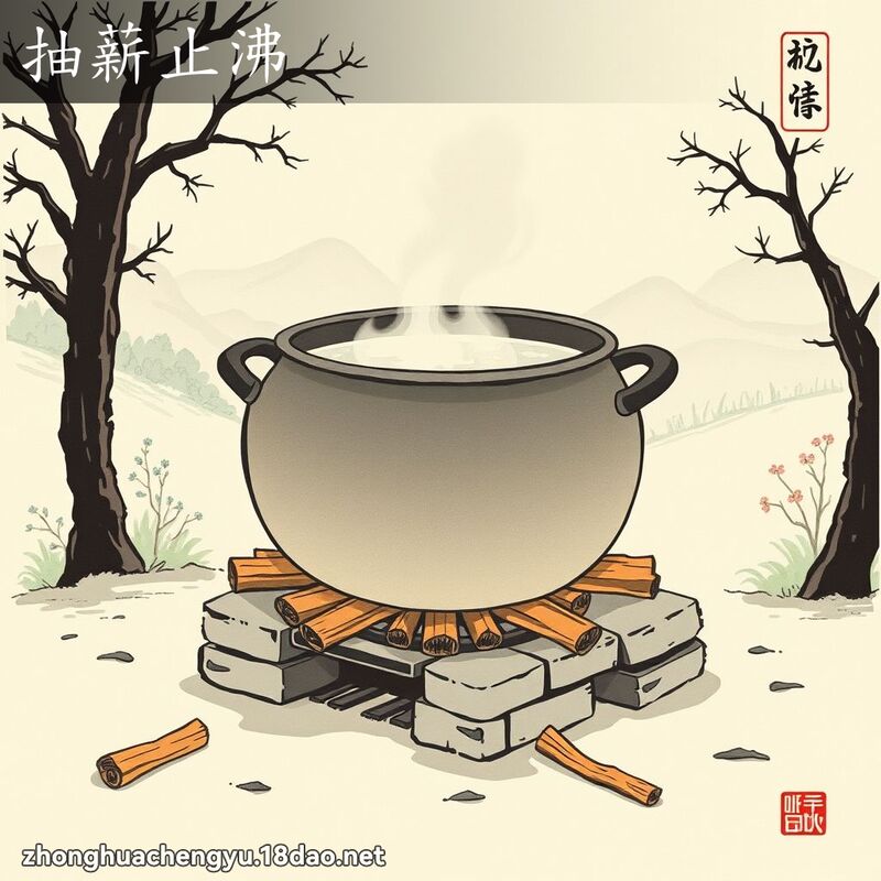 抽薪止沸 配图
