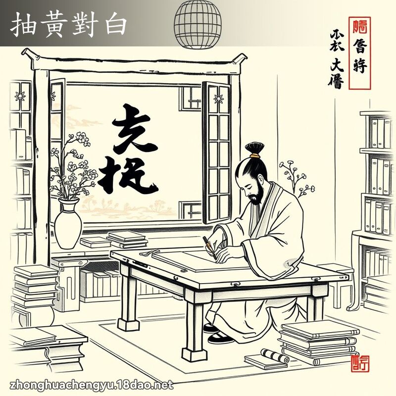 抽黃對白 配图