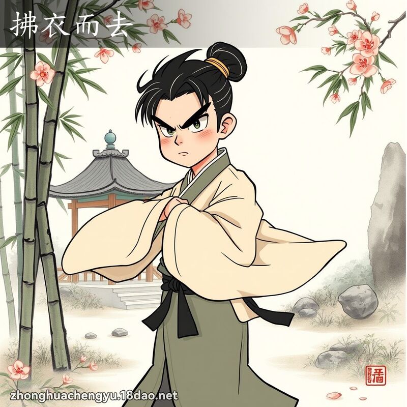 拂衣而去 配图