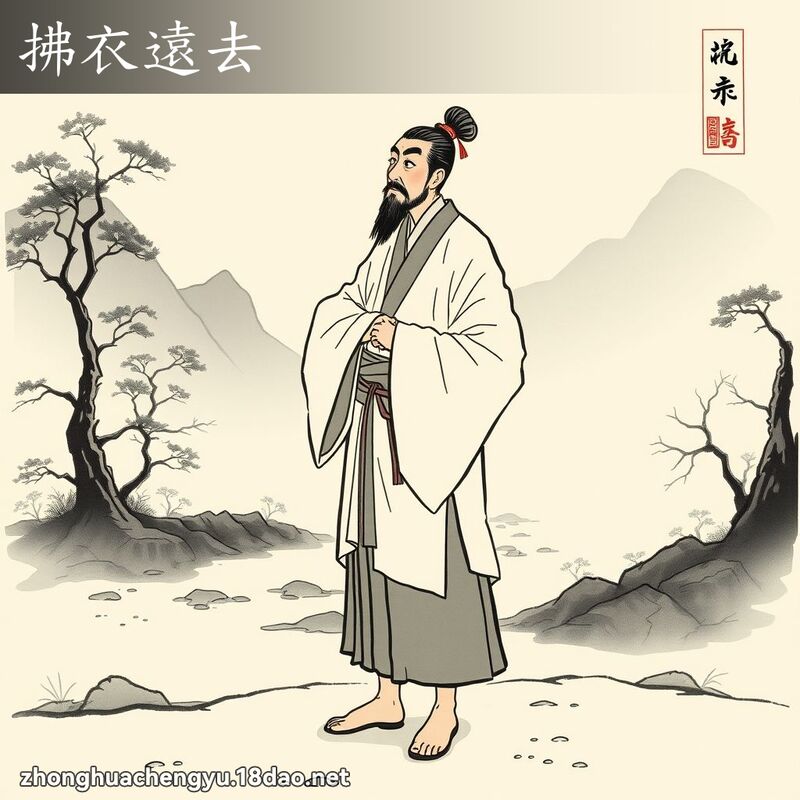 拂衣遠去 配图