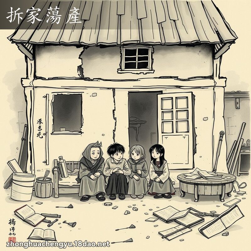 拆家蕩產 配图