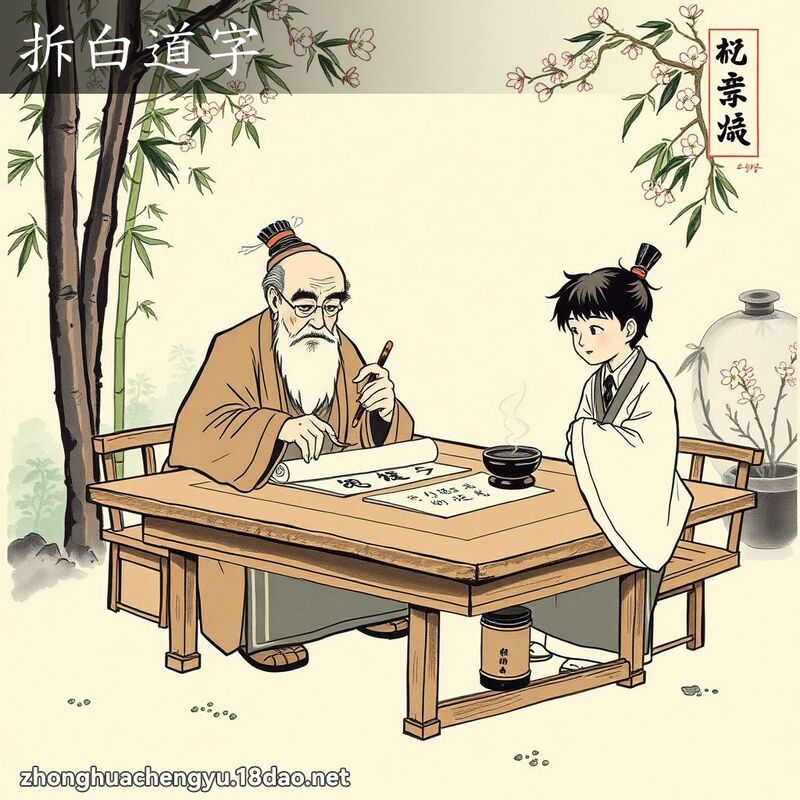 拆白道字 配图