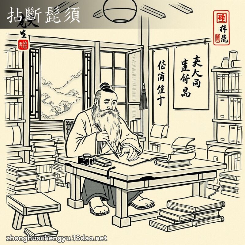 拈斷髭須 配图