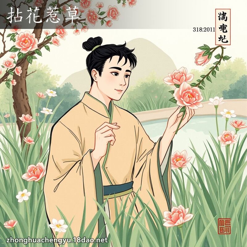 拈花惹草 配图