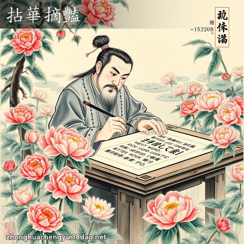 拈華摘豔 配图
