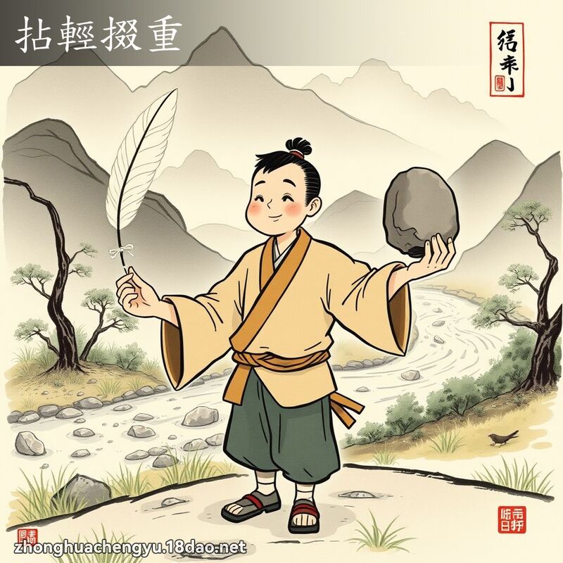 拈輕掇重 配图