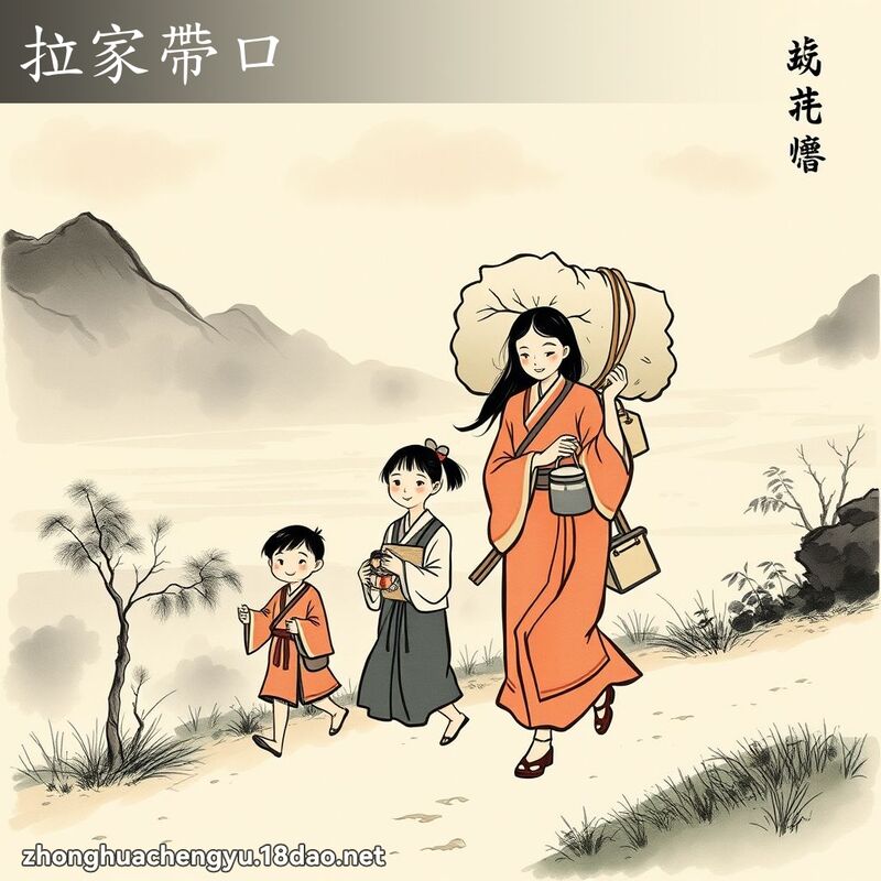 拉家帶口 配图