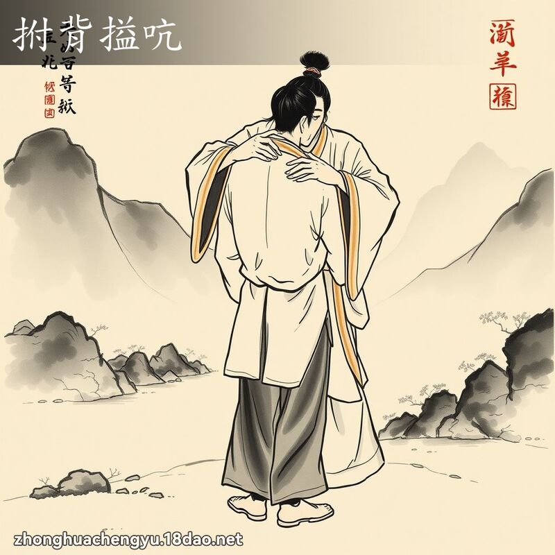 拊背搤吭 配图
