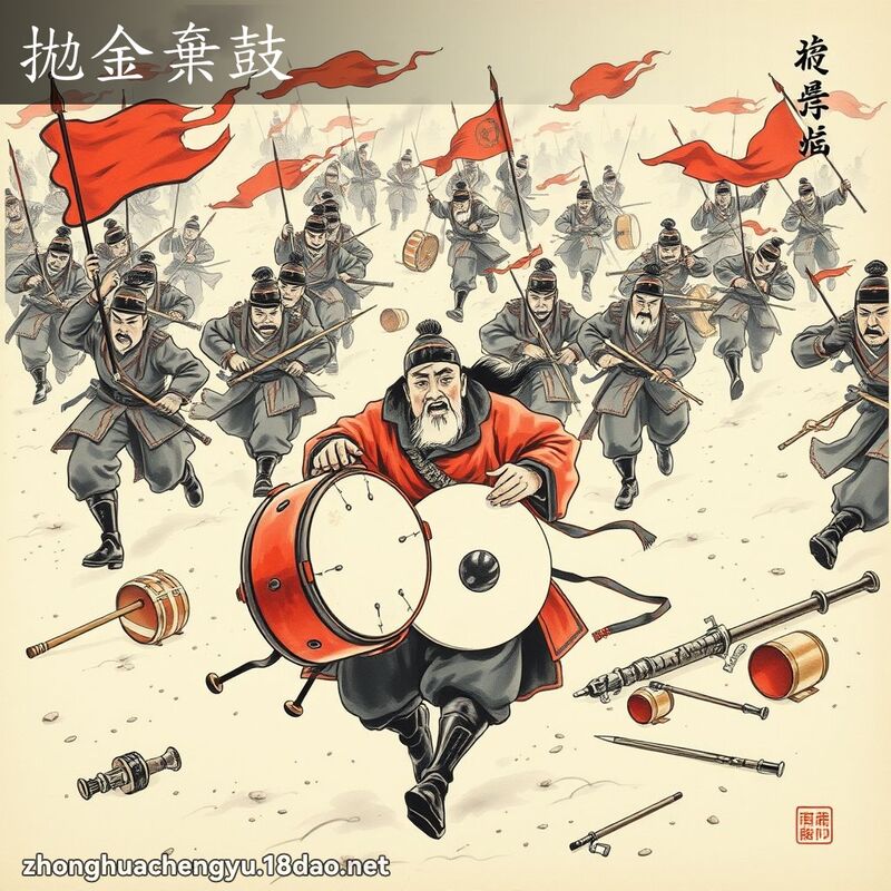 拋金棄鼓 配图