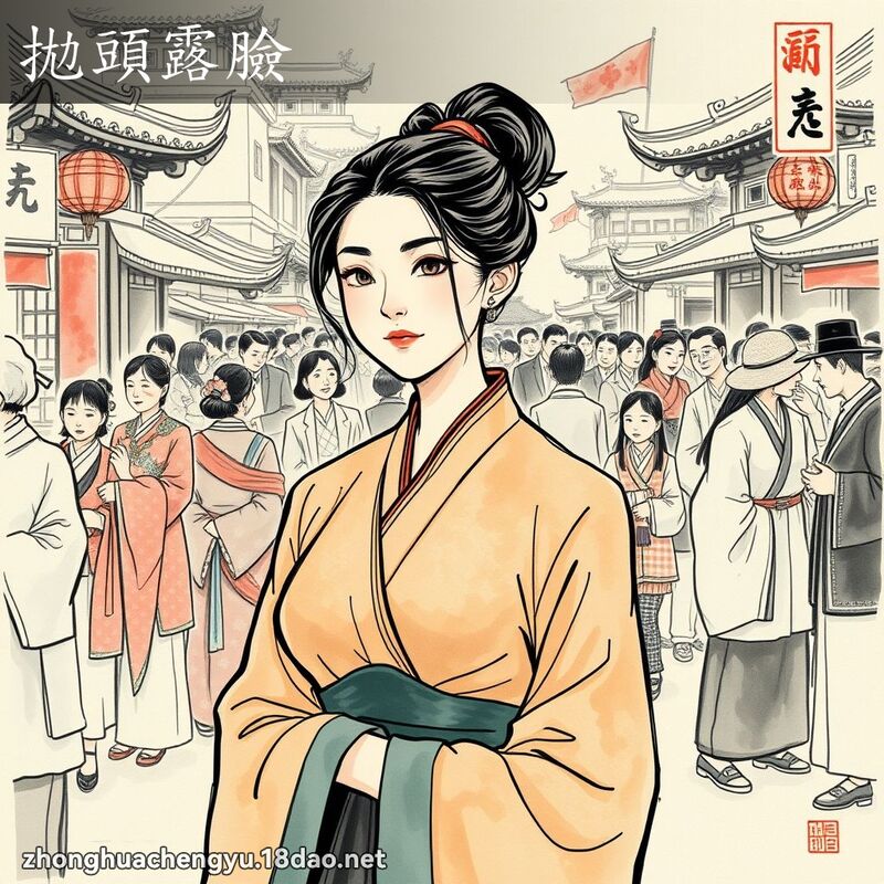 拋頭露臉 配图