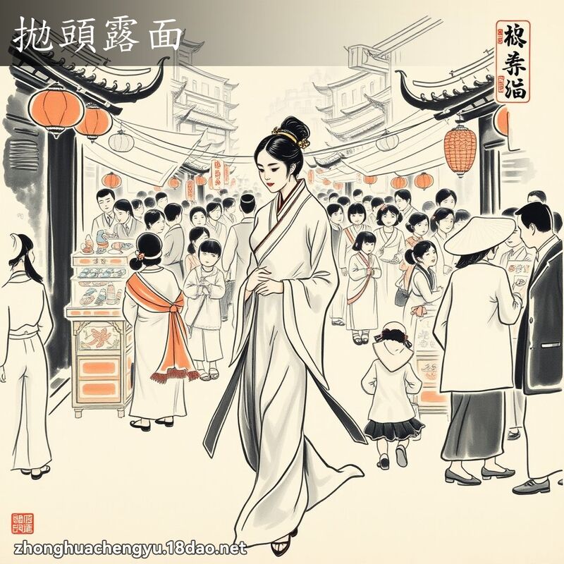 拋頭露面 配图